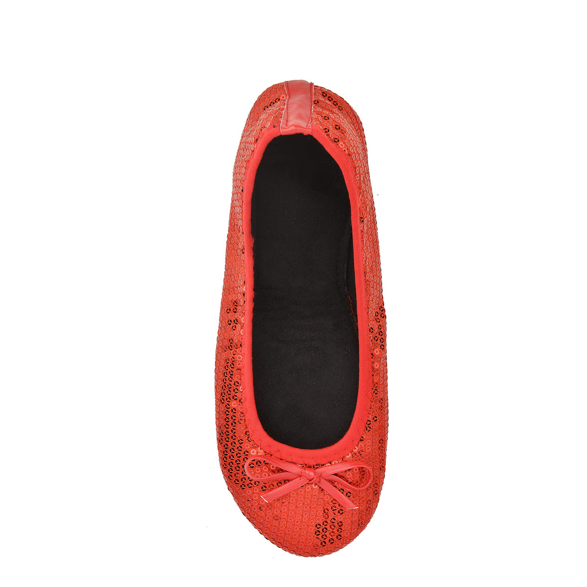Rolly Flats-Women's Foldable Ballet Flats, Travel & Wedding Shoes, Fit in Your Purse-Red Sequin