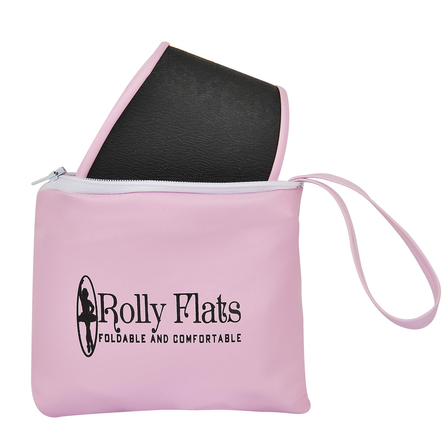 Rolly Flats-Women's Foldable Ballet Flats, Travel & Wedding Shoes, Fit in Your Purse-Baby Pink
