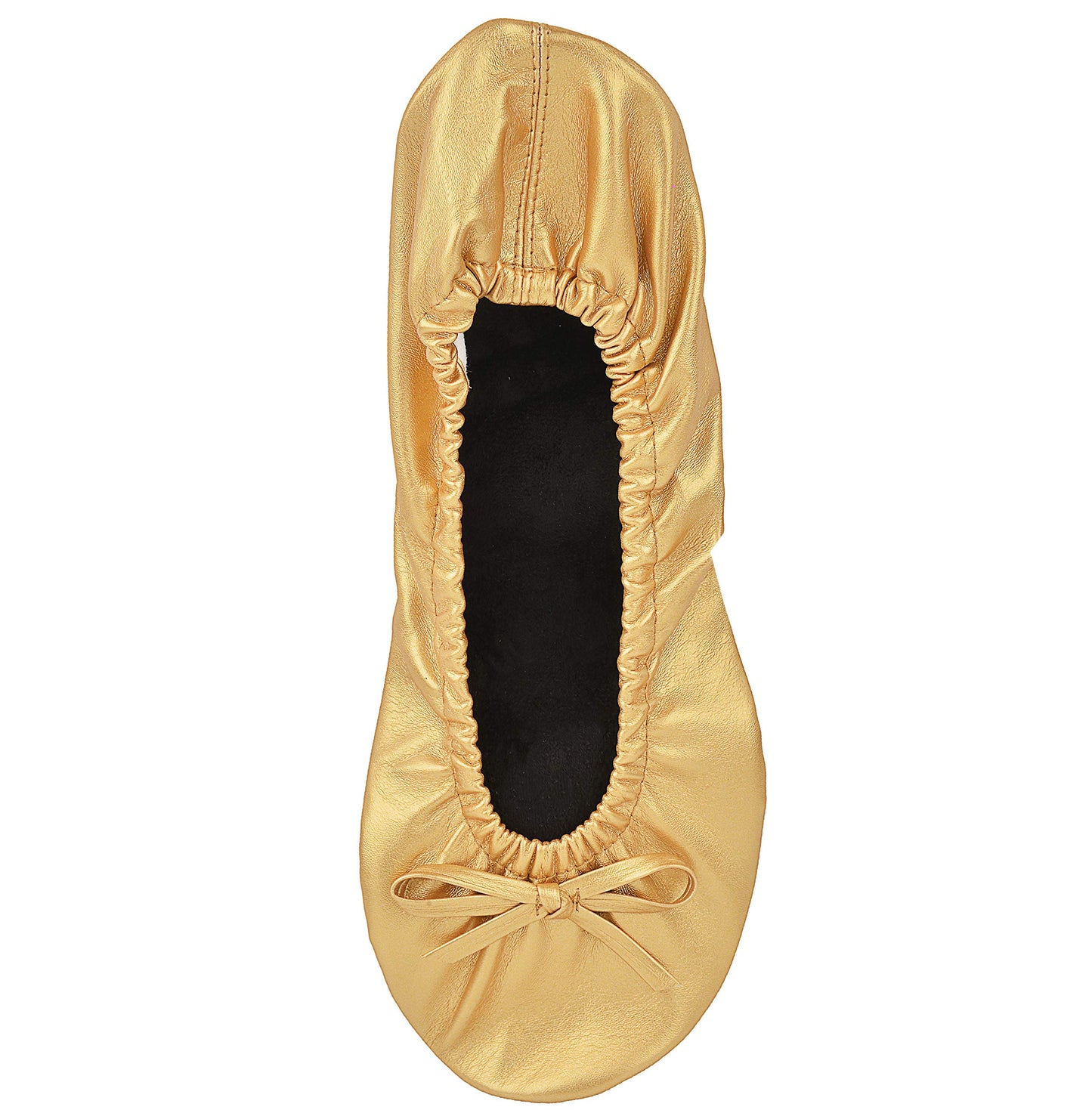 Rolly Flats-Women's Foldable Ballet Flats, Travel & Wedding Shoes, Fit in Your Purse-Gold