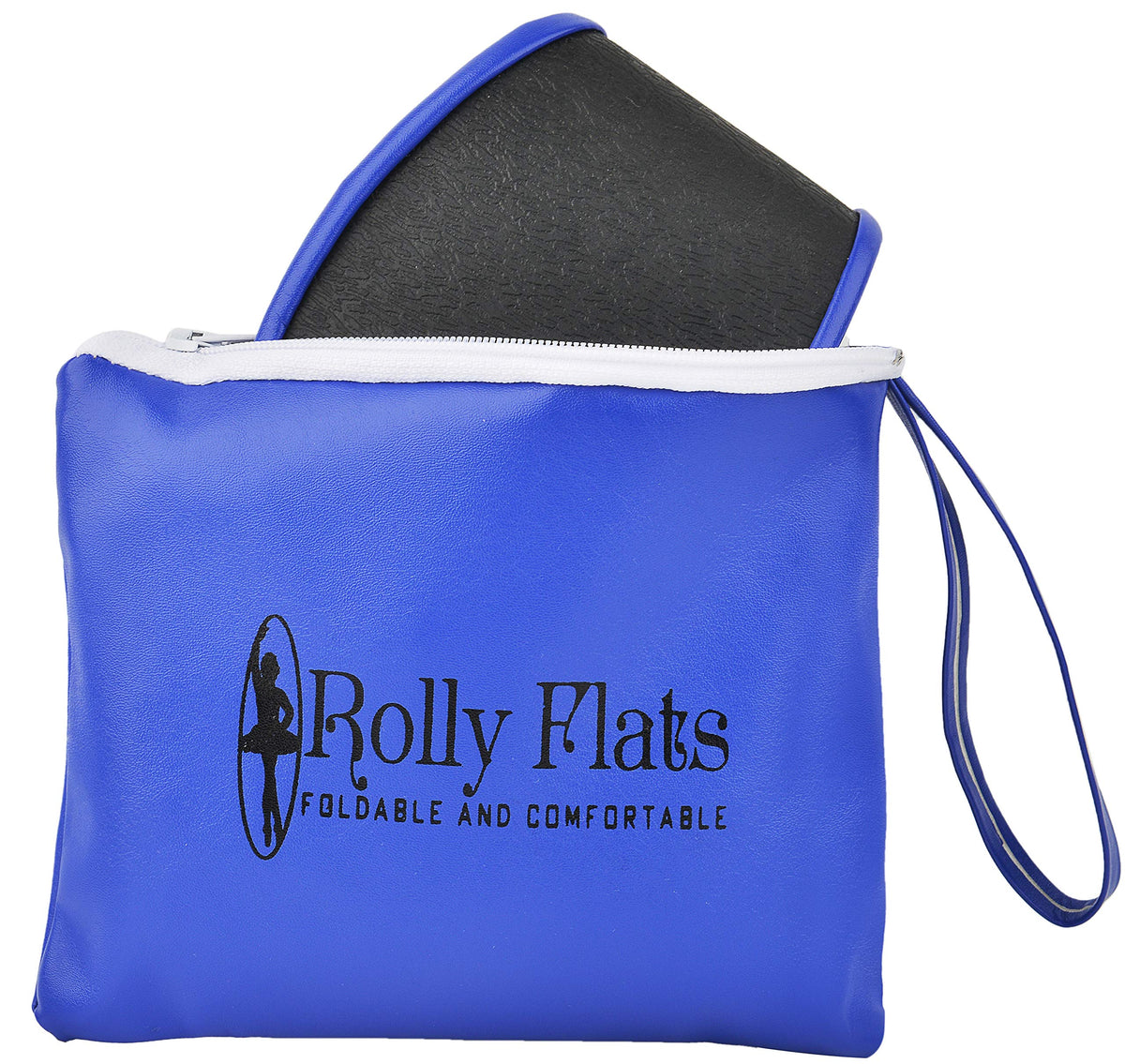 Rolly Flats-Women's Foldable Ballet Flats, Travel & Wedding Shoes, Fit in Your Purse-Blue