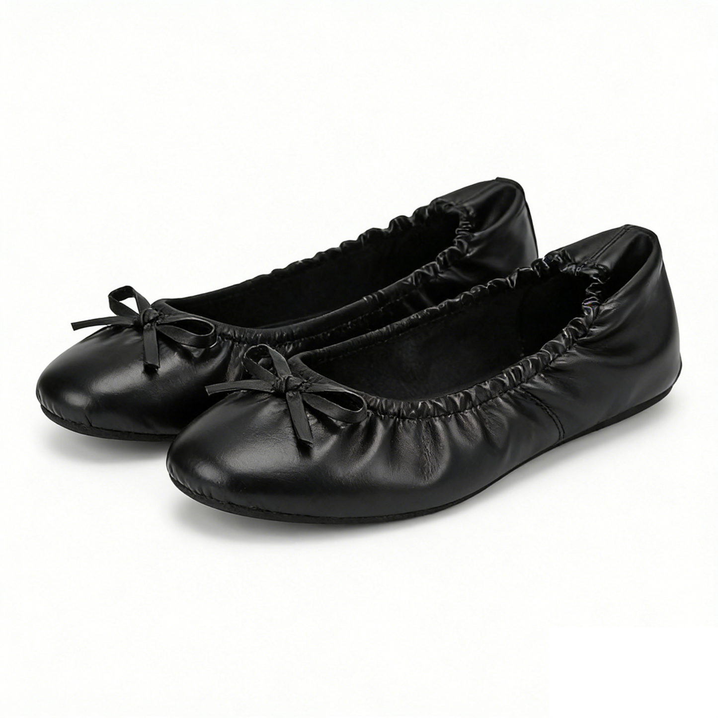 Rolly Flats-Women's Foldable Ballet Flats, Travel & Wedding Shoes, Fit in Your Purse + Tote-Black