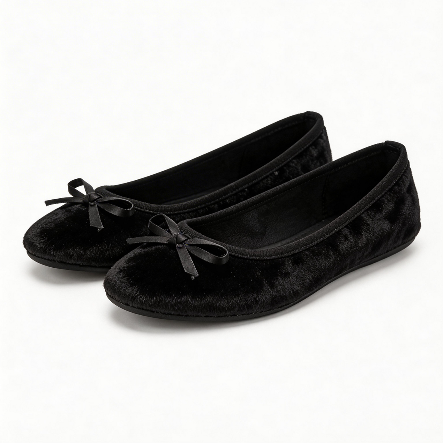 Rolly Flats-Women's Foldable Ballet Flats, Travel & Wedding Shoes, Fit in Your Purse-Black Velvet