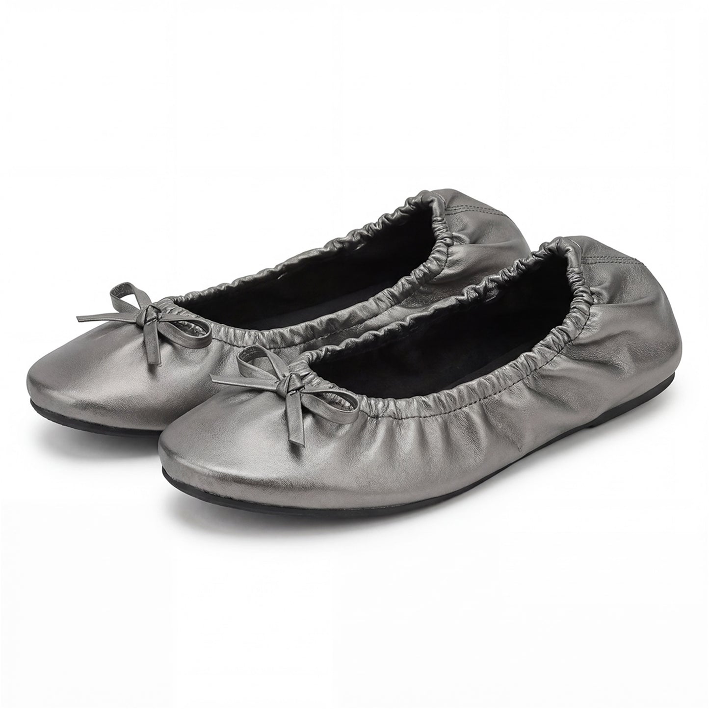 Rolly Flats-Women's Foldable Ballet Flats, Travel & Wedding Shoes, Fit in Your Purse-Space Grey
